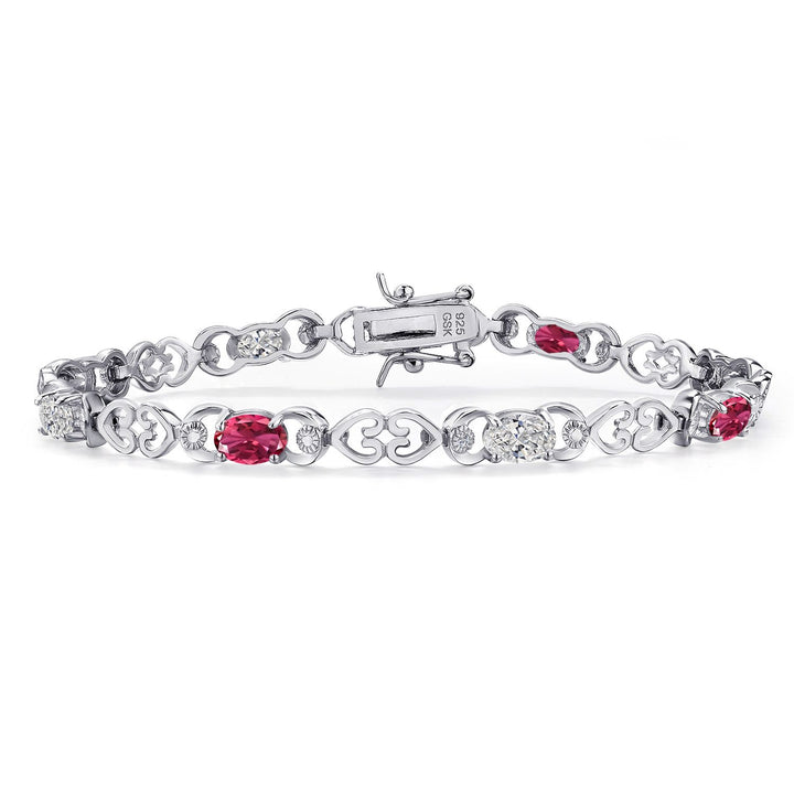Pink Tourmaline - October_Bracelet in 925 Sterling Silver