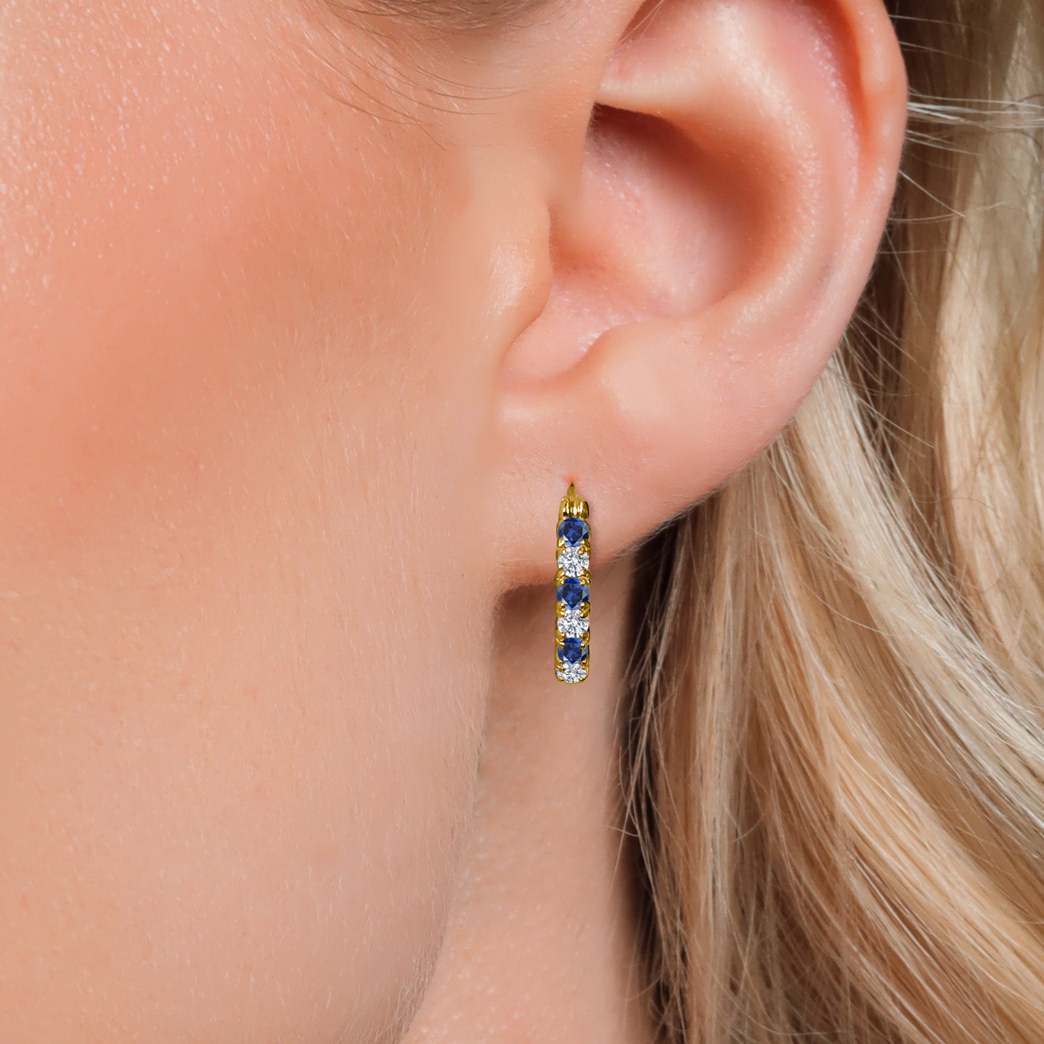 Earrings in 925 Yellow Gold Plated Silver