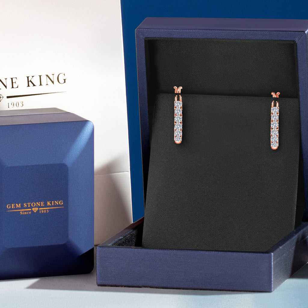 Earrings in 925 Rose Gold Plated Silver