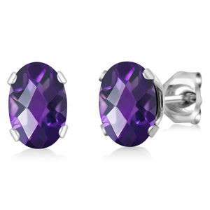 Amethyst - February_Earrings in 925 Sterling Silver