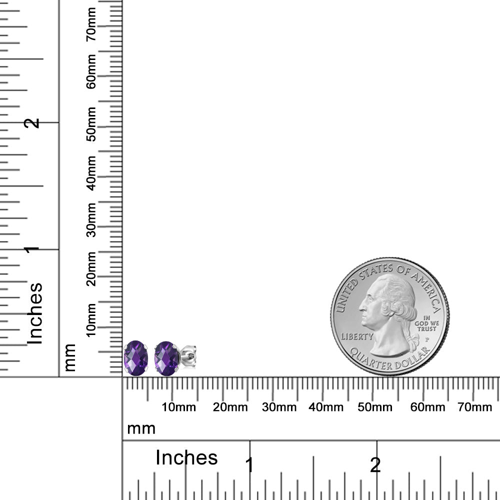 Amethyst - February_Earrings in 925 Sterling Silver