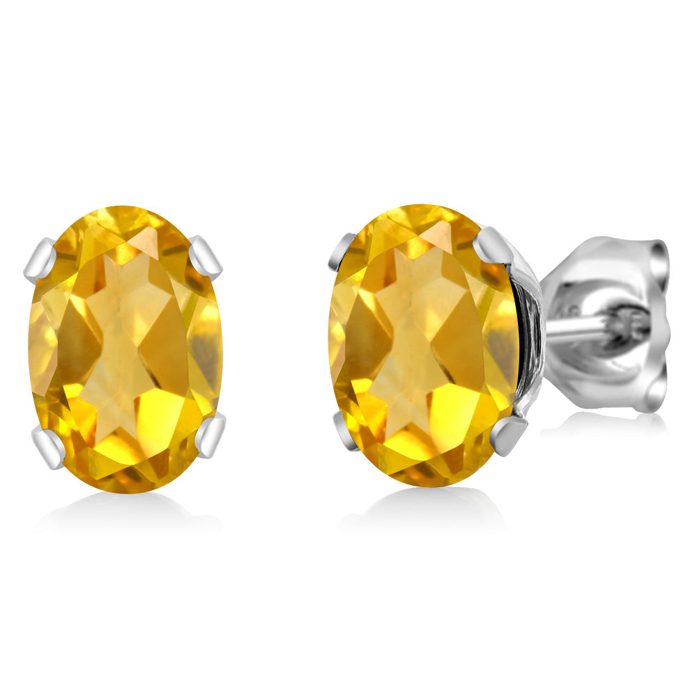 Citrine - November_Earrings in 925 Sterling Silver