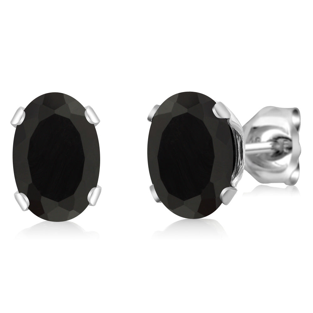 Onyx - December_Earrings in 925 Sterling Silver