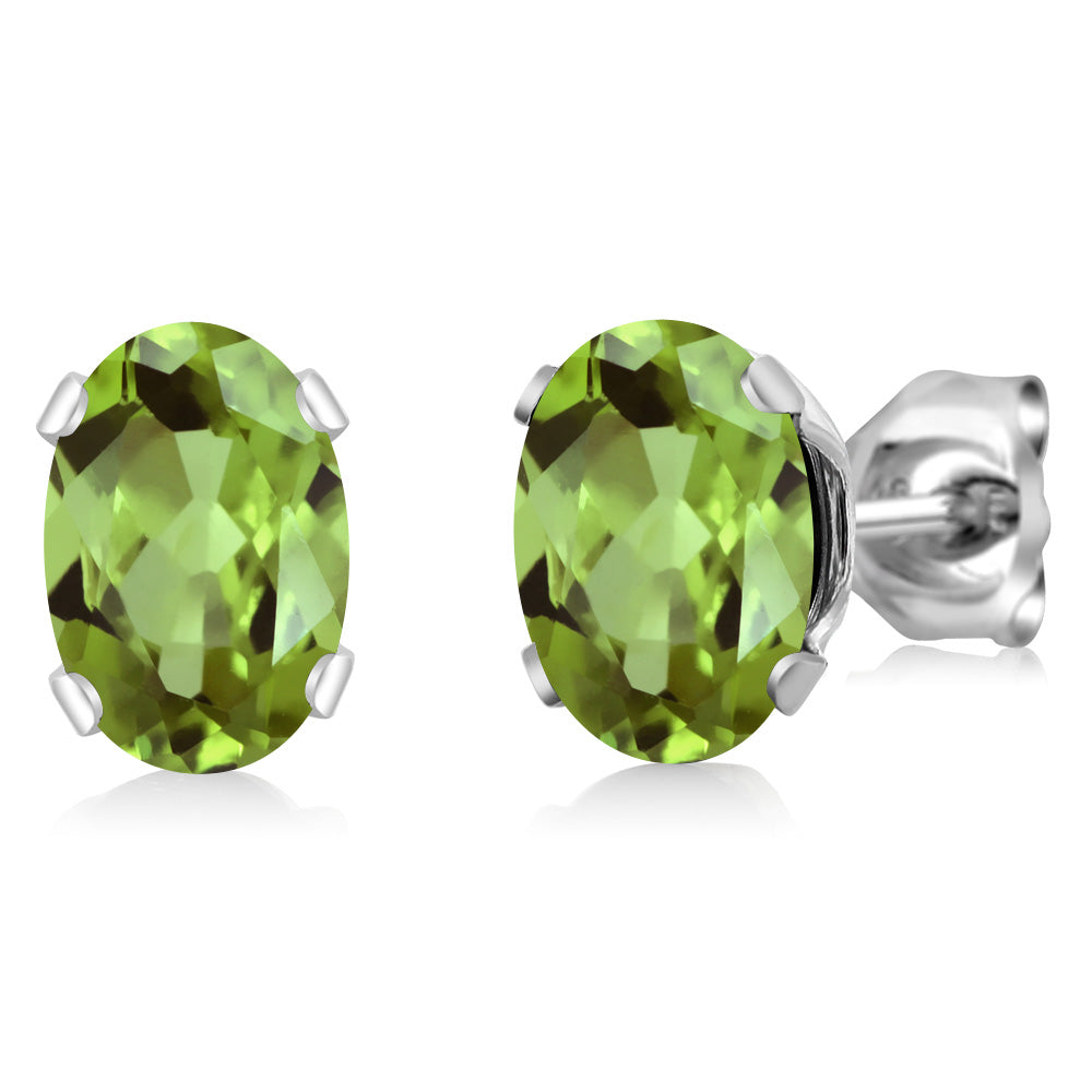 Peridot - August_Earrings in 925 Sterling Silver