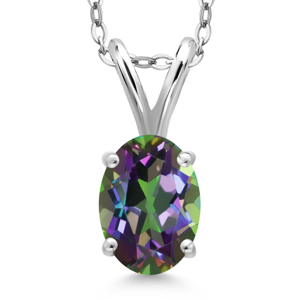 Green Mystic Topaz_Pendant in 925 Sterling Silver