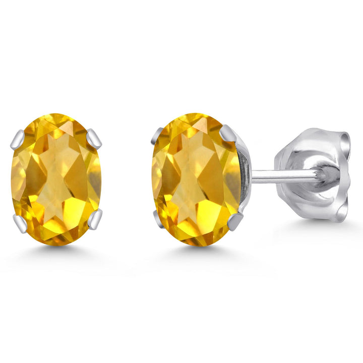 Citrine - November_Earrings in 925 Sterling Silver