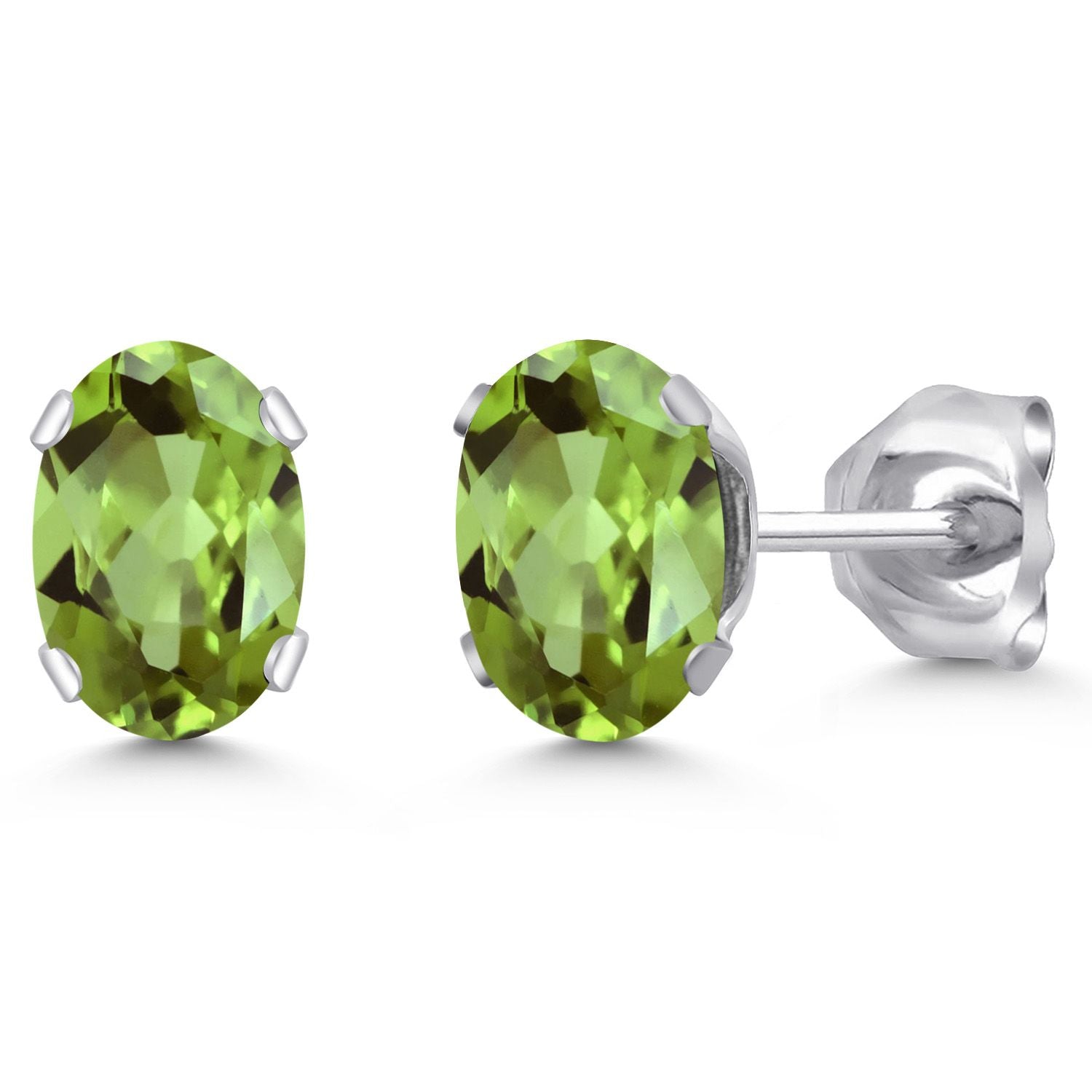 Peridot - August_Earrings in 925 Sterling Silver