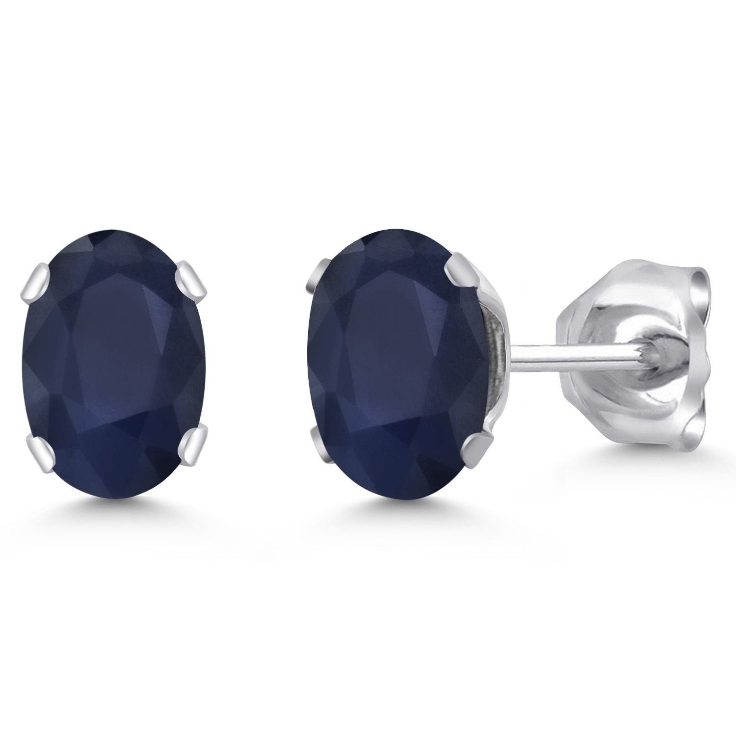 Blue Sapphire - September_Earrings in 925 Sterling Silver