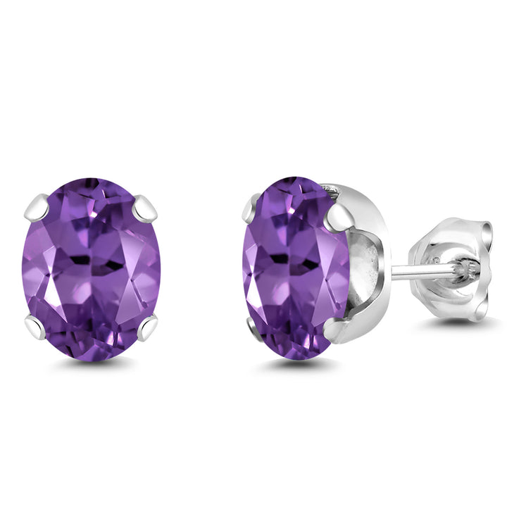 Amethyst - February_Earrings in 925 Sterling Silver