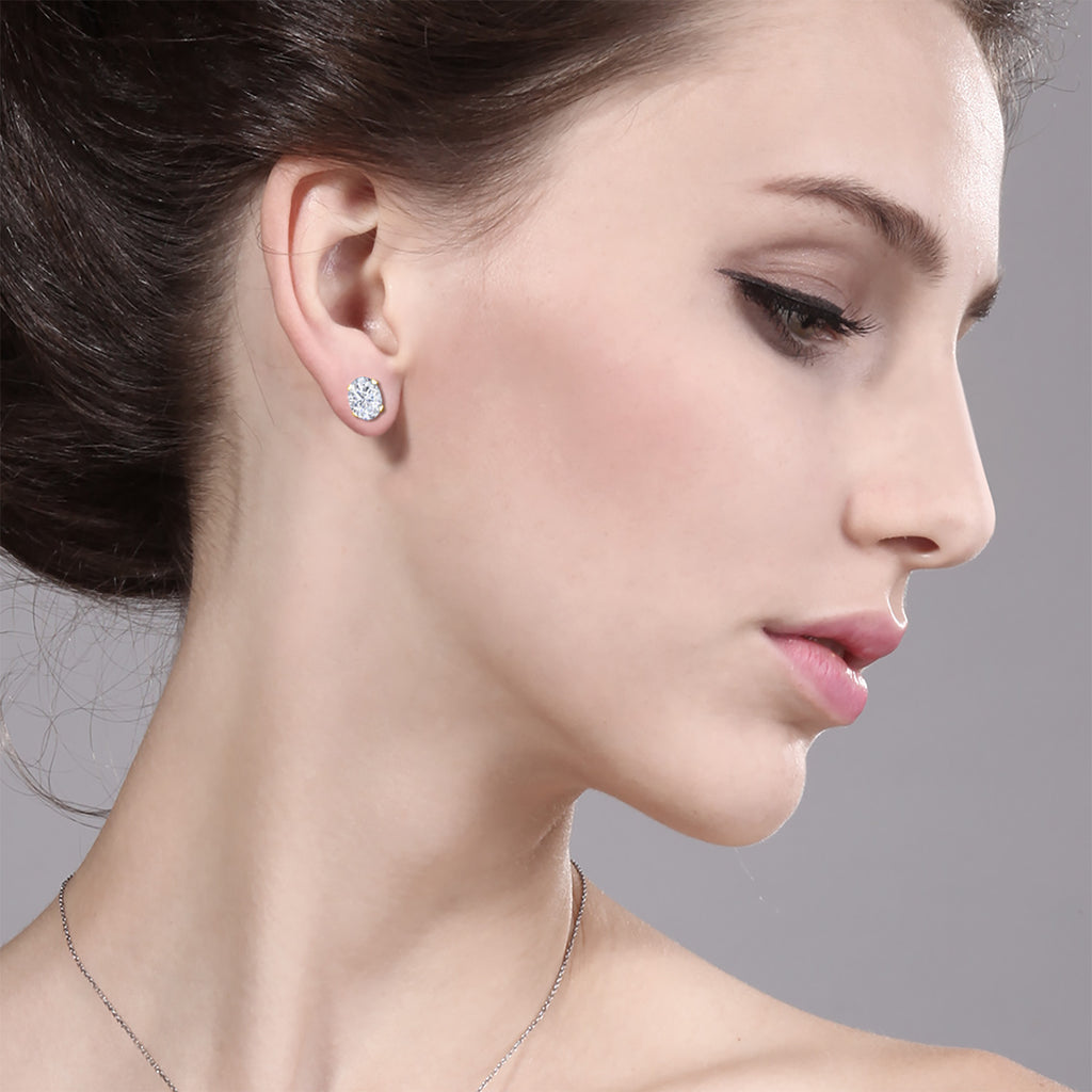Very Light (IJ)_Earrings in 925 Yellow Gold Plated Silver