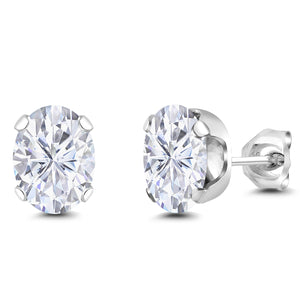 Near Colorless (GH)_Earrings in 925 Sterling Silver