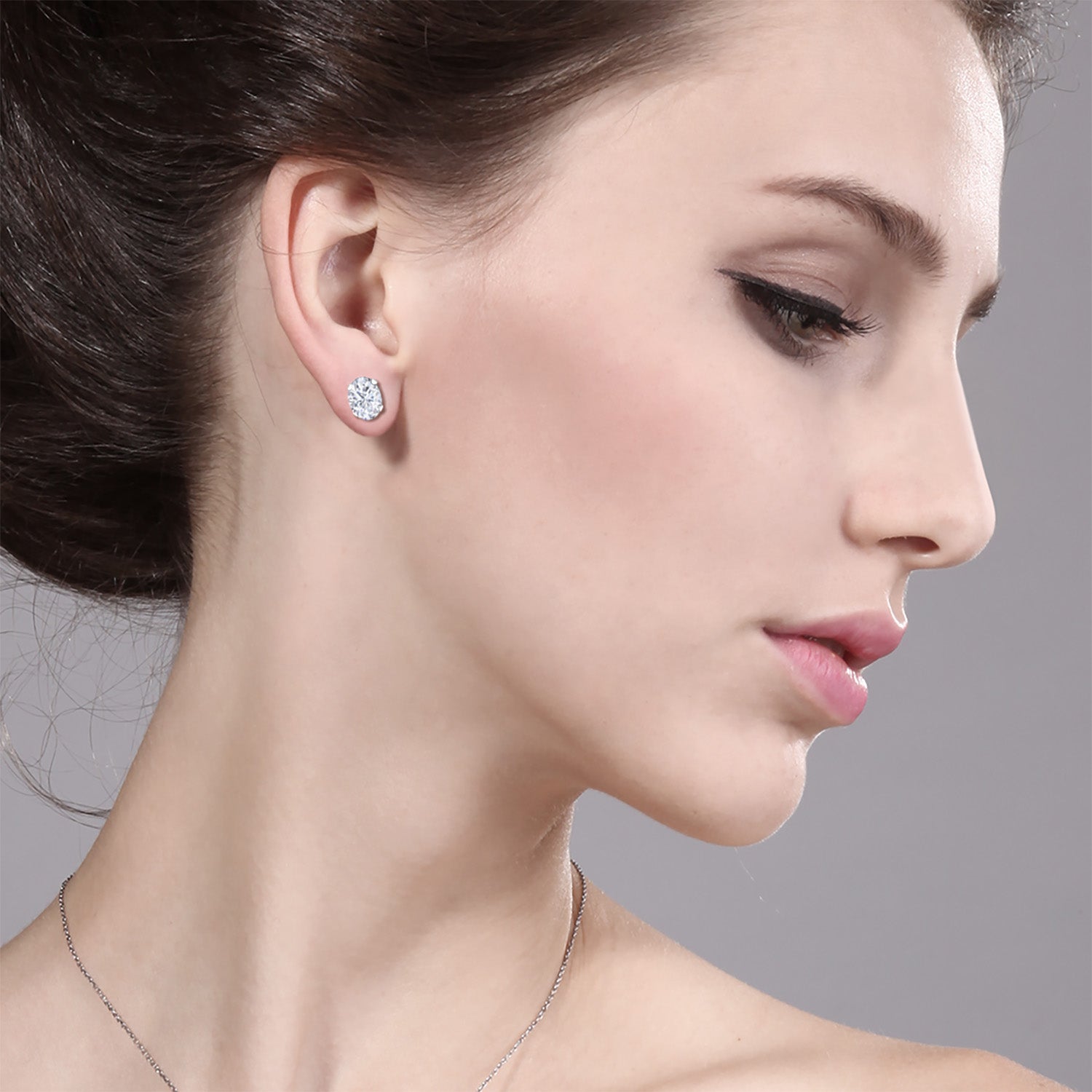 Near Colorless (GH)_Earrings in 925 Sterling Silver