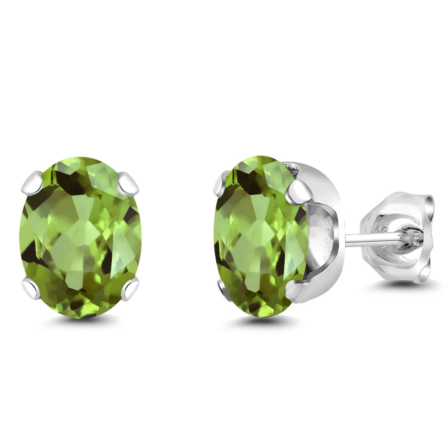 Peridot - August_Earrings in 925 Sterling Silver