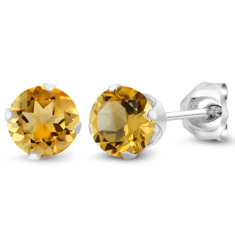 Citrine - November_Earrings in 925 Sterling Silver