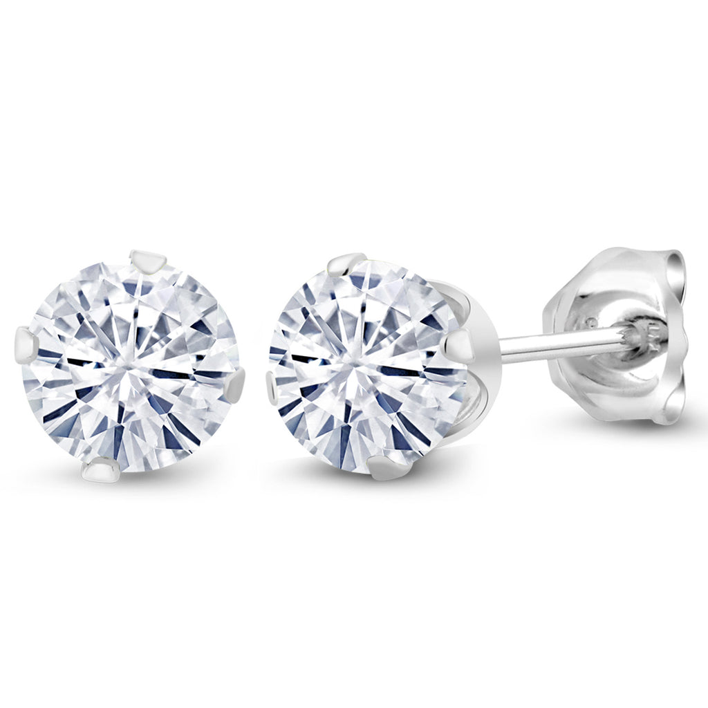 Near Colorless (GH)_Earrings in 925 Sterling Silver