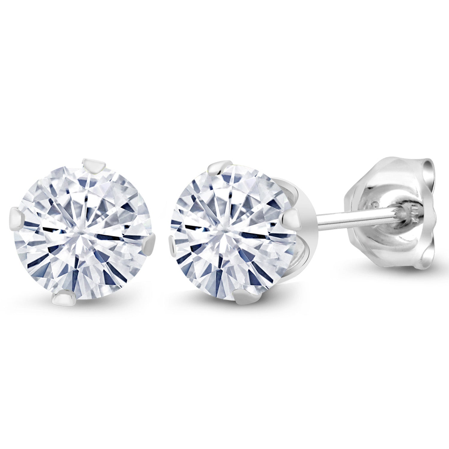 Near Colorless (GH)_Earrings in 925 Sterling Silver