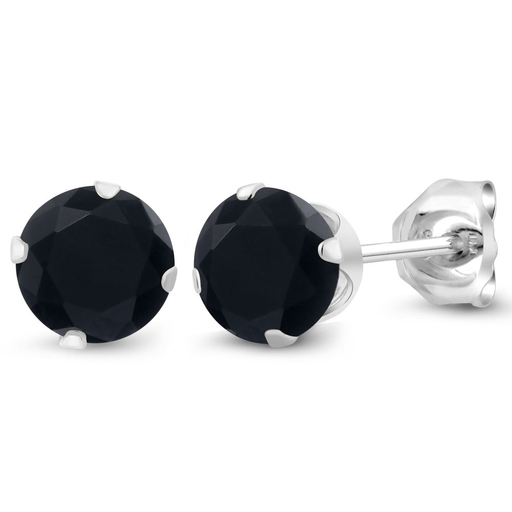 Onyx - December_Earrings in 925 Sterling Silver