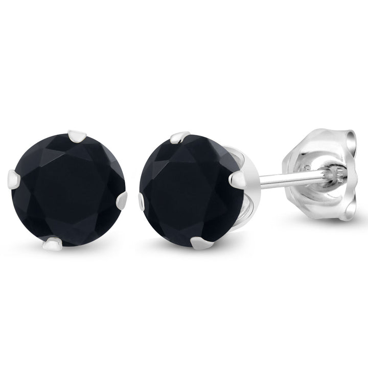 Onyx - December_Earrings in 925 Sterling Silver