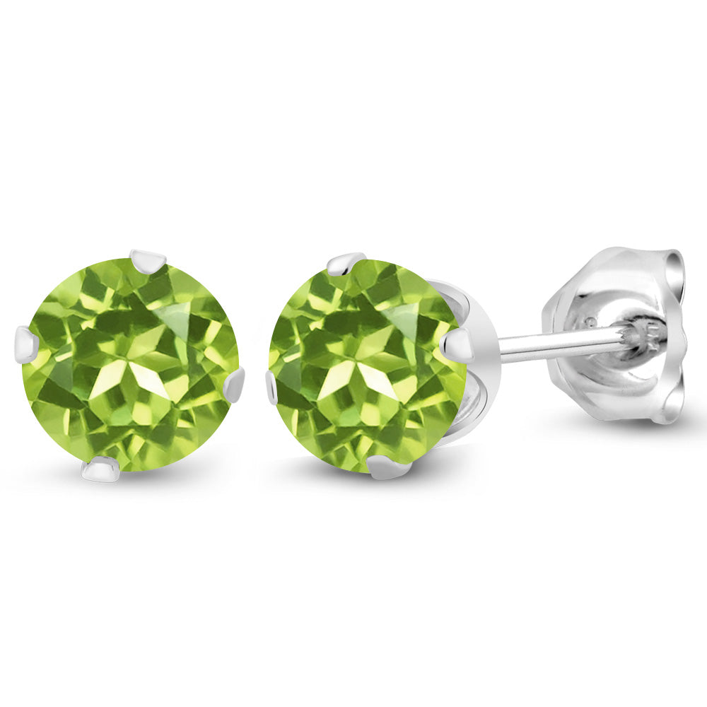 Peridot - August_Earrings in 925 Sterling Silver