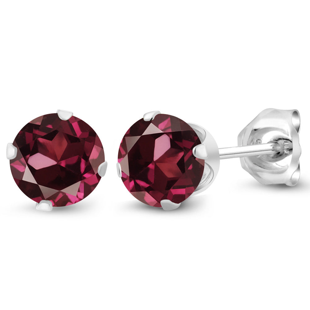 Rhodolite Garnet_Earrings in 925 Sterling Silver