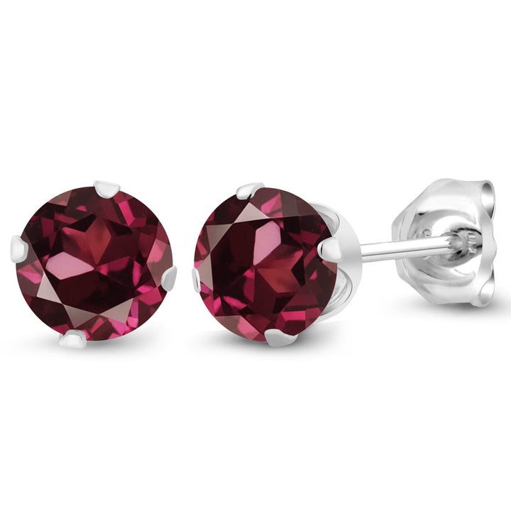 Rhodolite Garnet_Earrings in 925 Sterling Silver