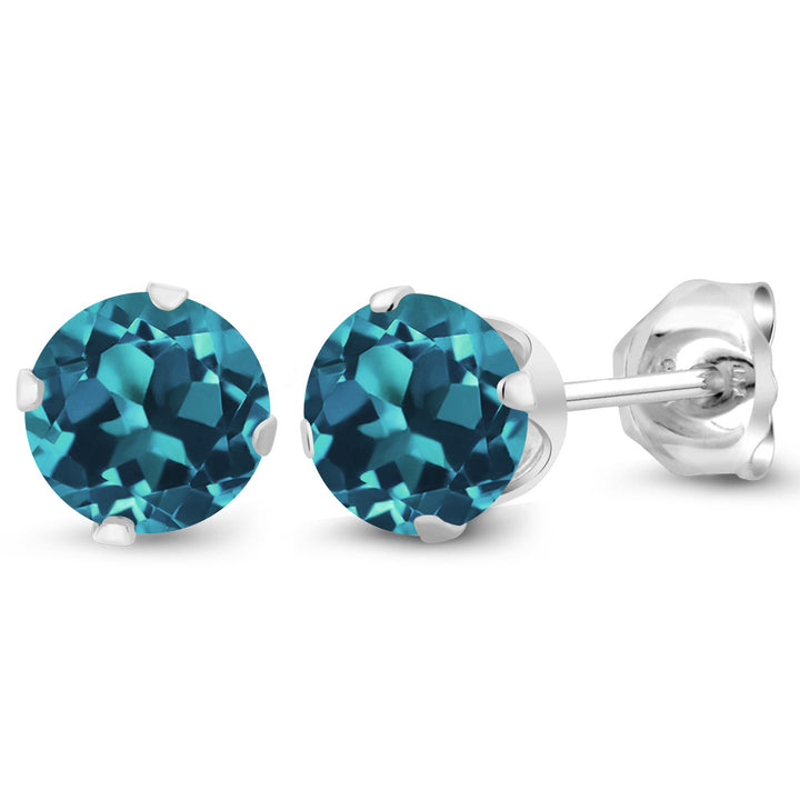London Blue Topaz - November_Earrings in 925 Sterling Silver