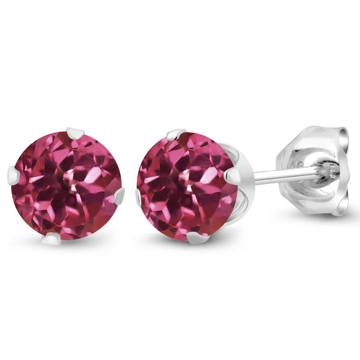 Pink Tourmaline - October_Earrings in 925 Sterling Silver