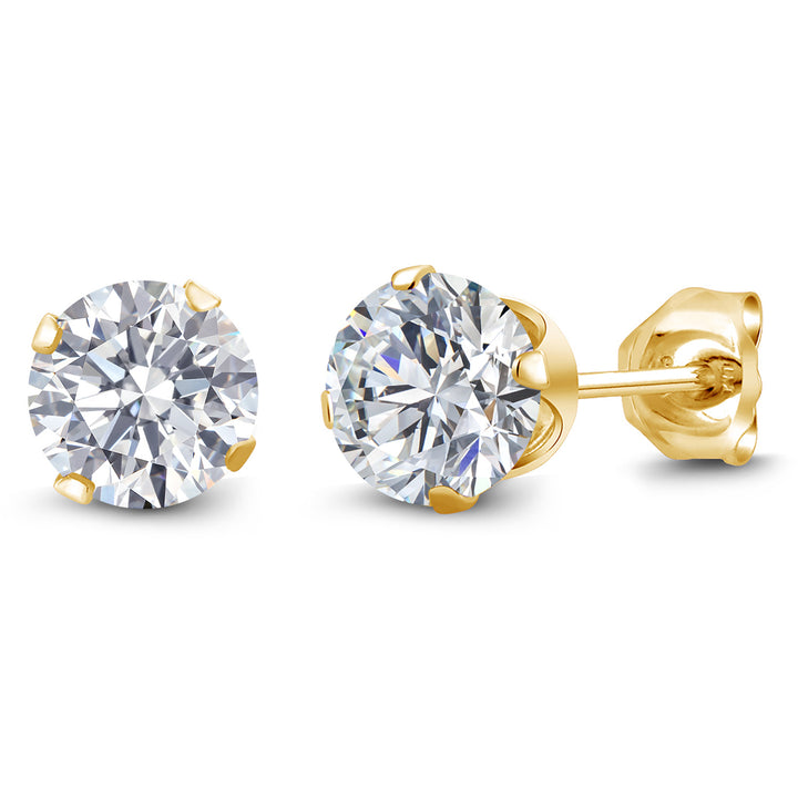 E - F_Earrings in 925 Yellow Gold Plated Silver