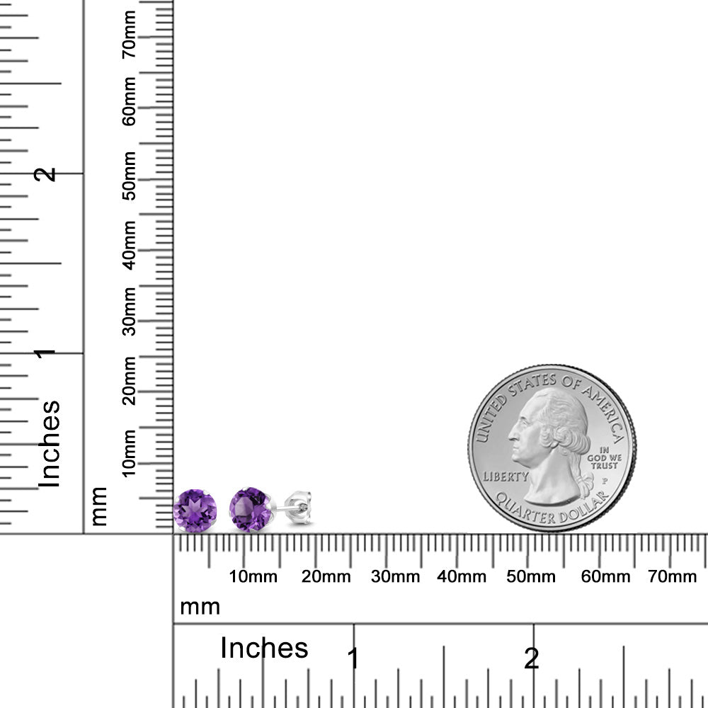 Amethyst - February_Earrings in 925 Sterling Silver