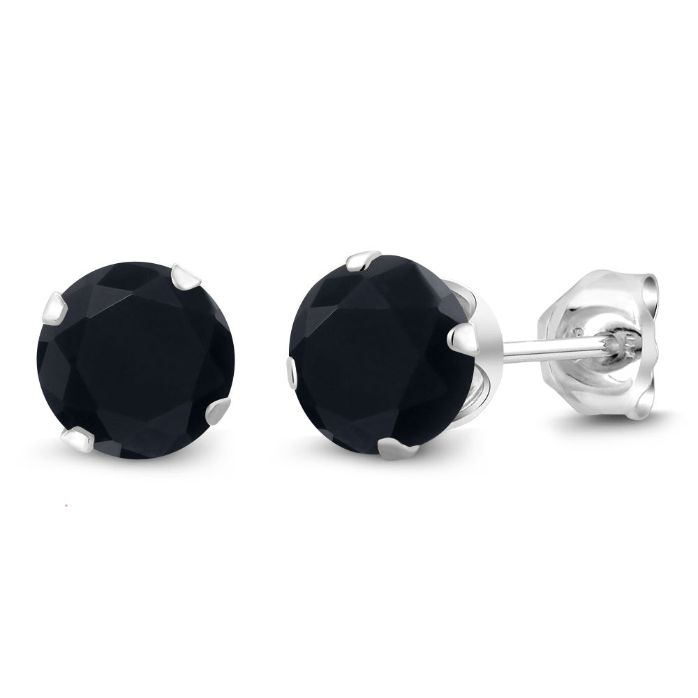 Onyx - December_Earrings in 925 Sterling Silver