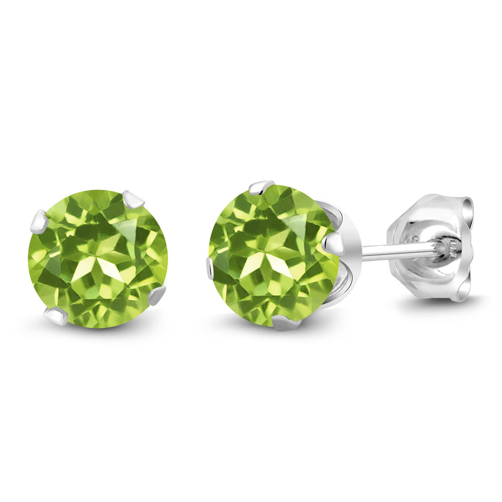 Peridot - August_Earrings in 925 Sterling Silver