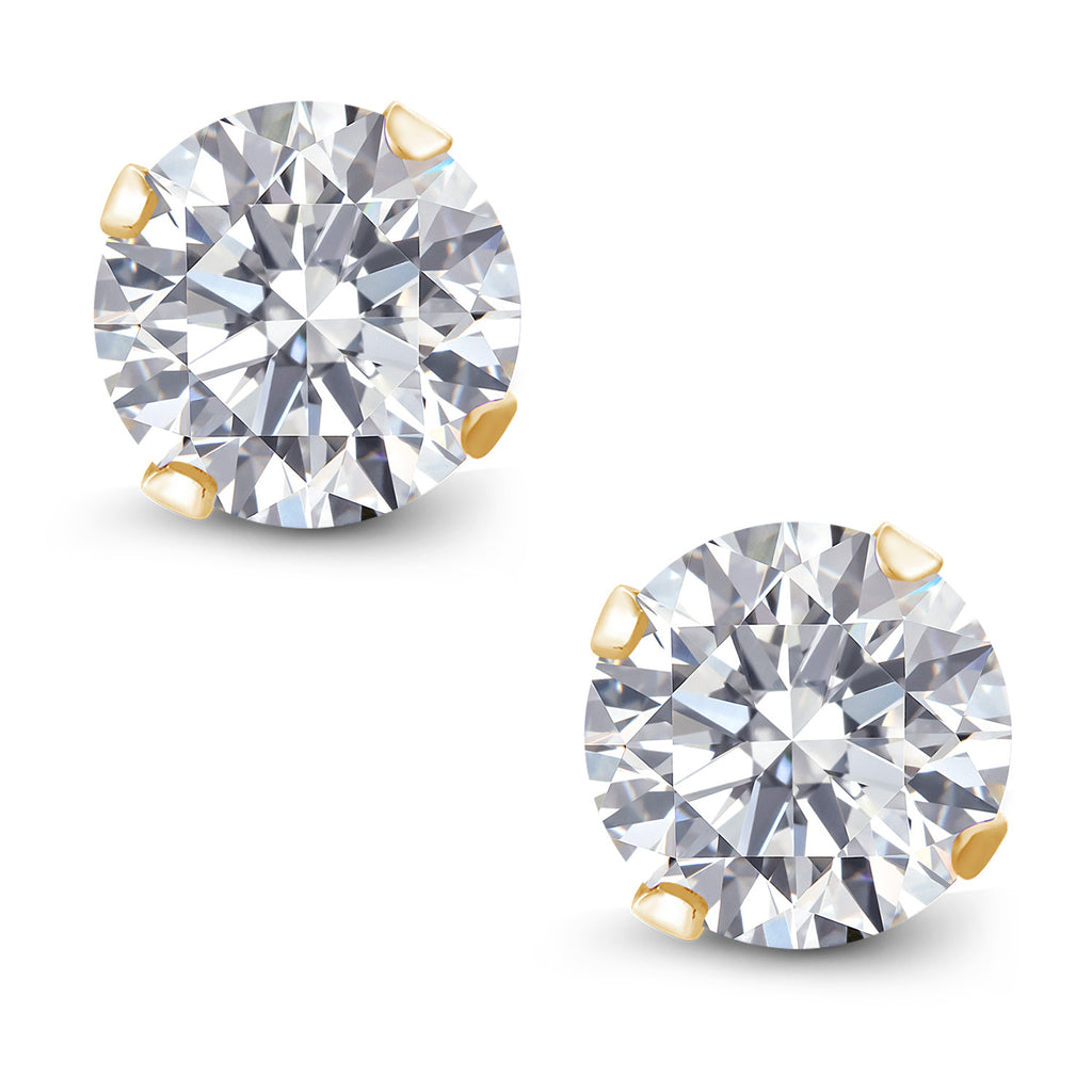 E - F_Earrings in 925 Yellow Gold Plated Silver