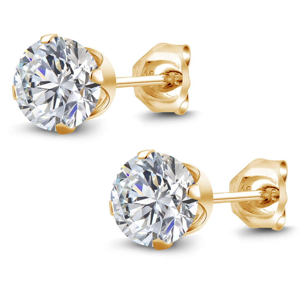 E - F_Earrings in 925 Yellow Gold Plated Silver