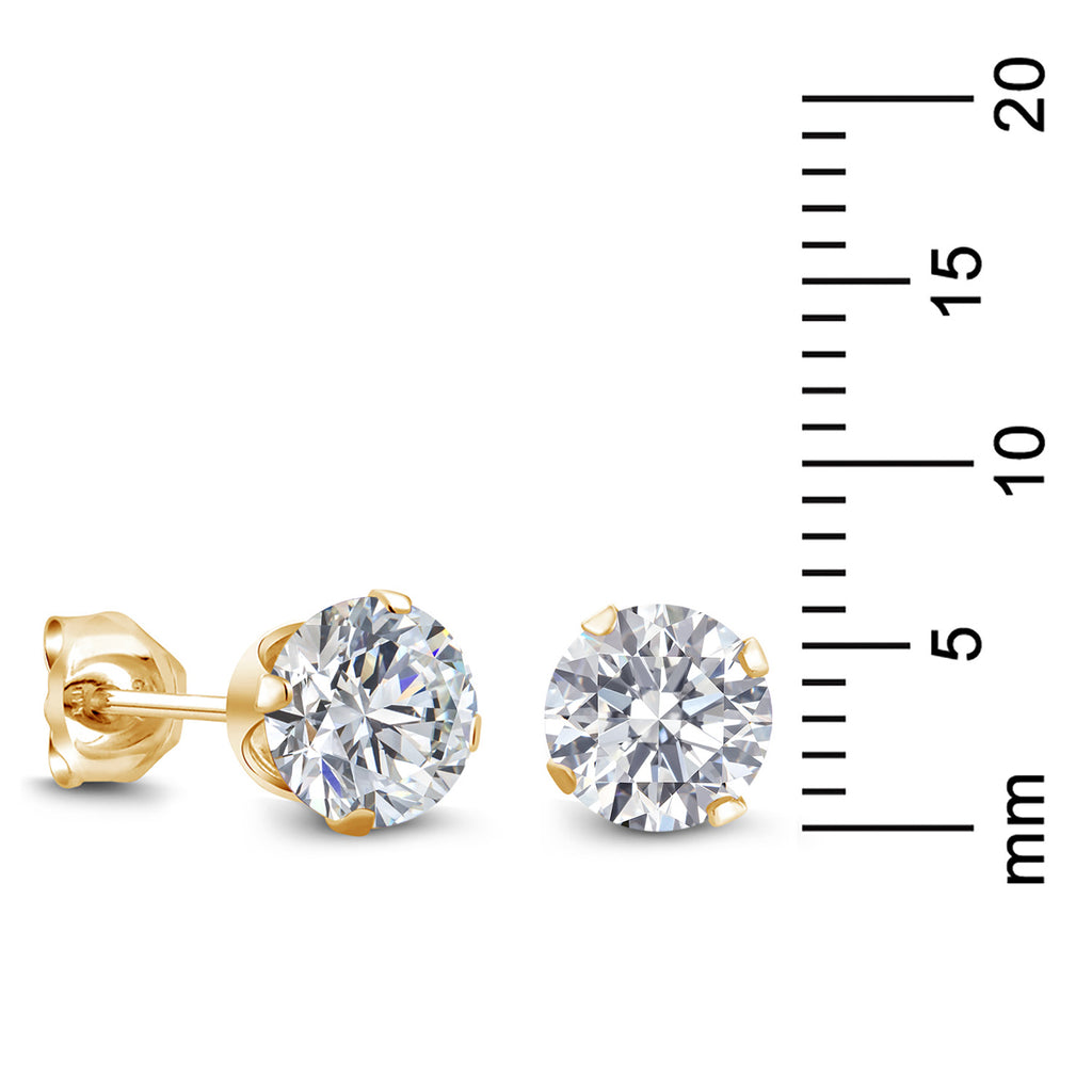 E - F_Earrings in 925 Yellow Gold Plated Silver