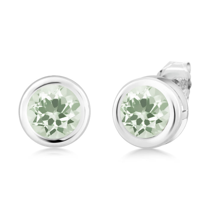 Prasiolite_Earrings in 925 Sterling Silver
