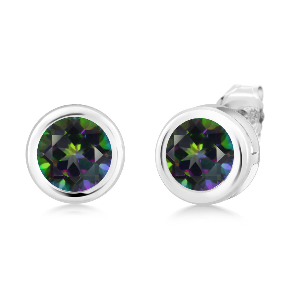 Green Mystic Topaz_Earrings in 925 Sterling Silver