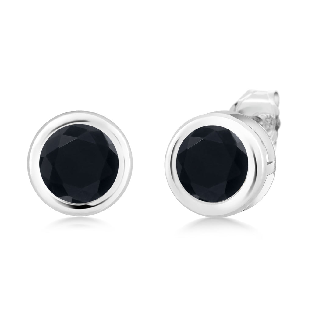 Onyx - December_Earrings in 925 Sterling Silver