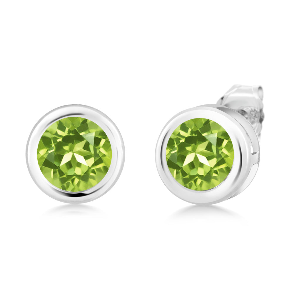 Peridot - August_Earrings in 925 Sterling Silver