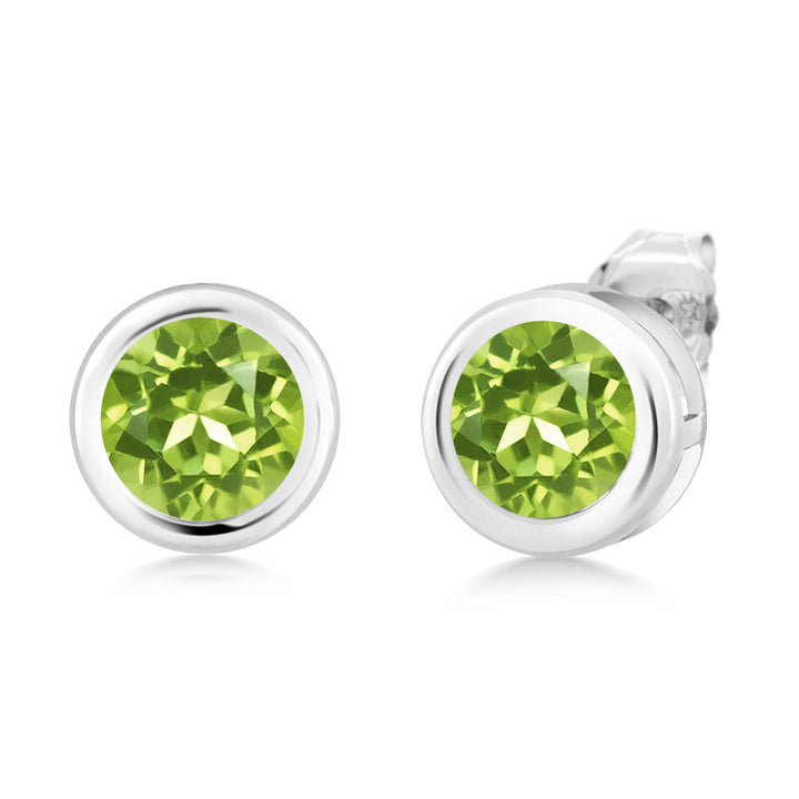 Peridot - August_Earrings in 925 Sterling Silver