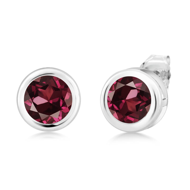 Rhodolite Garnet_Earrings in 925 Sterling Silver