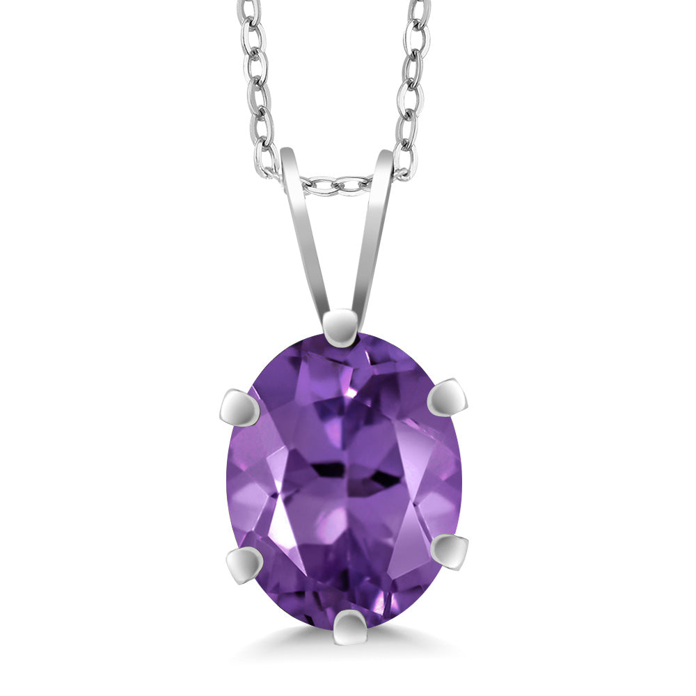 Amethyst - February_Pendant in 925 Sterling Silver