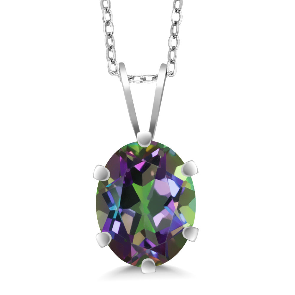 Green Mystic Topaz_Pendant in 925 Sterling Silver