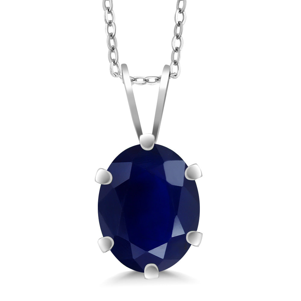 Sapphire_Pendant in 925 Sterling Silver