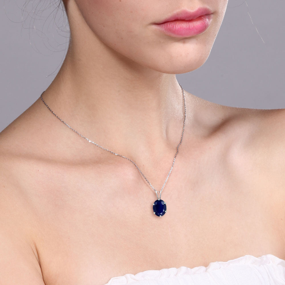 Sapphire_Pendant in 925 Sterling Silver