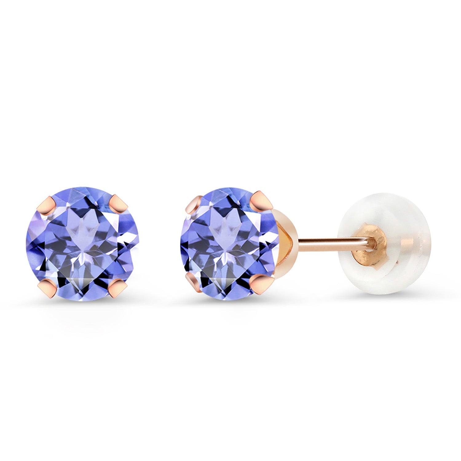 Tanzanite - December_Earrings in 10K Rose Gold
