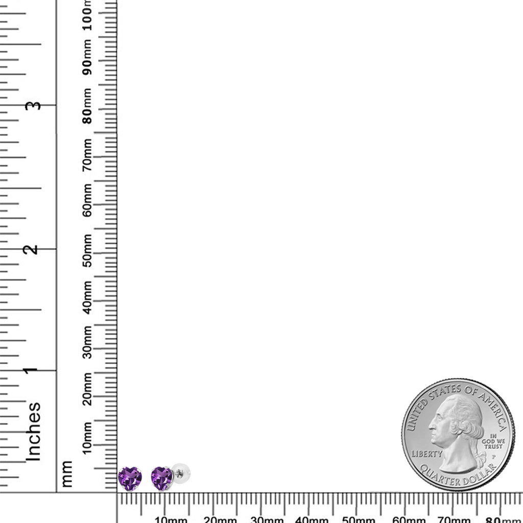 Purple_Earrings in 14K White Gold