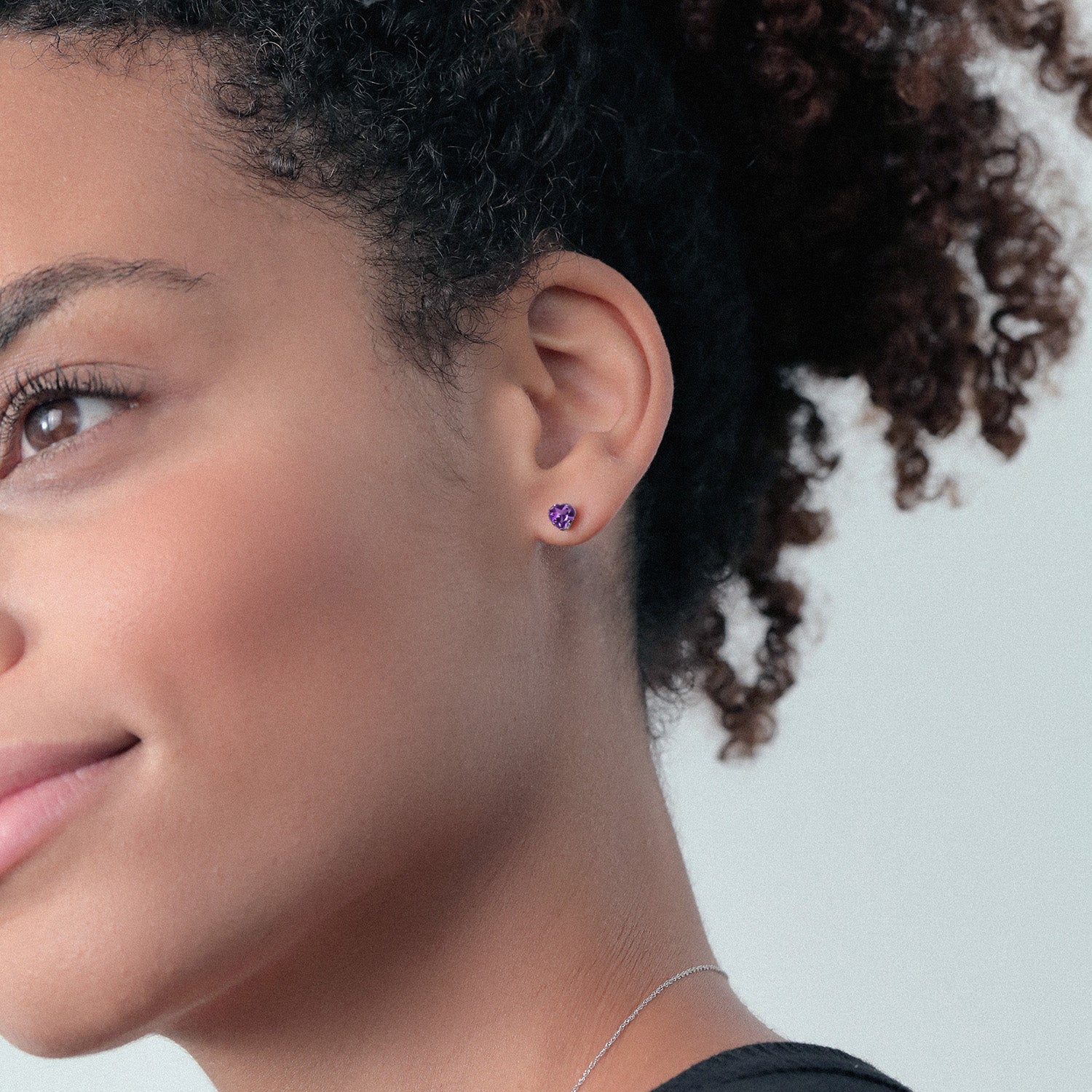 Purple_Earrings in 14K White Gold