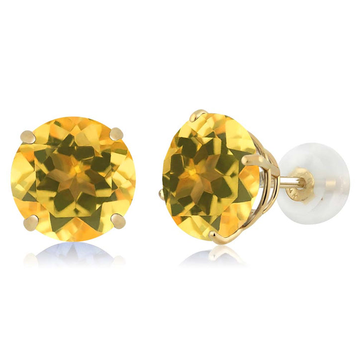 Citrine - November_Earrings in 14K Yellow Gold