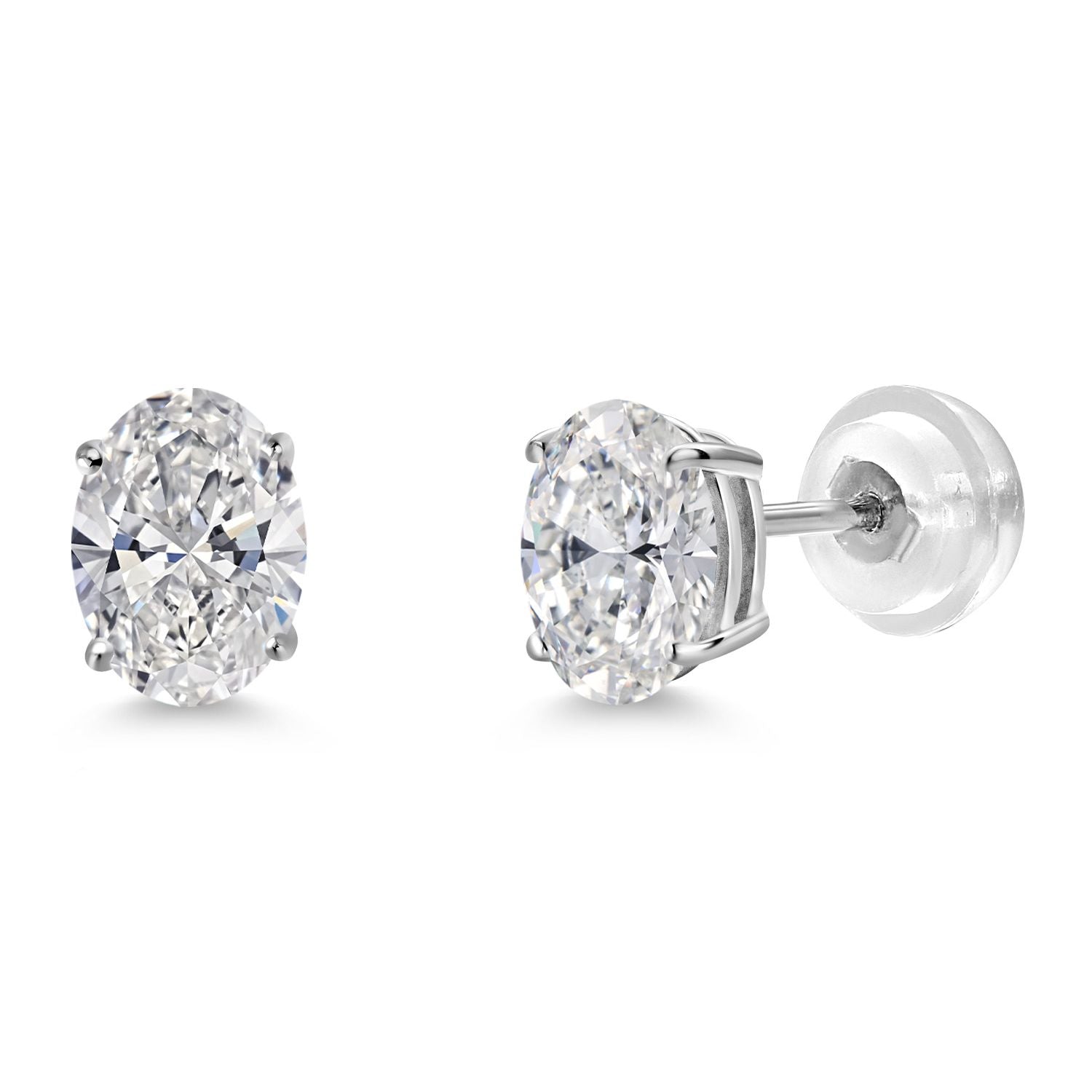 Earrings in 14K White Gold