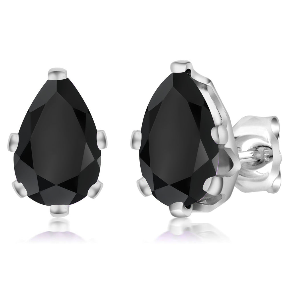 Onyx - December_Earrings in 925 Sterling Silver